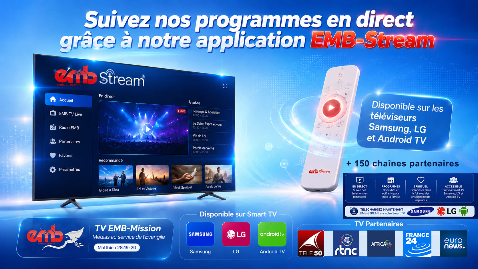 EMB Mission sur Smart TV